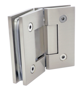 Solid Brass 135 Degree Wall Mount Offset Back Plate Shower Door Hinges SH305