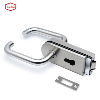 Stainless Steel 304 Glass Door Lock with U Shape Door Locks