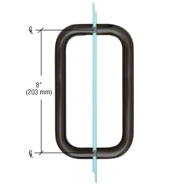 sliding shower door pull handle
