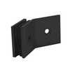 Solid Brass Black 135 Degree Wall Mount Offset Back Plate Shower Clamp/Glass Clamp SC303-MB