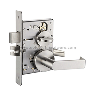 American ANSI/BHMA A156.13 UL Listed Mortise Lockset B313-B Dormitory Mortise Lock with Deadbolt Lever Trim Cylinder And Thumbturn