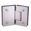 Solid Brass 90 Degree Wall Mount Offset Back Plate Shower Door Hinges F100