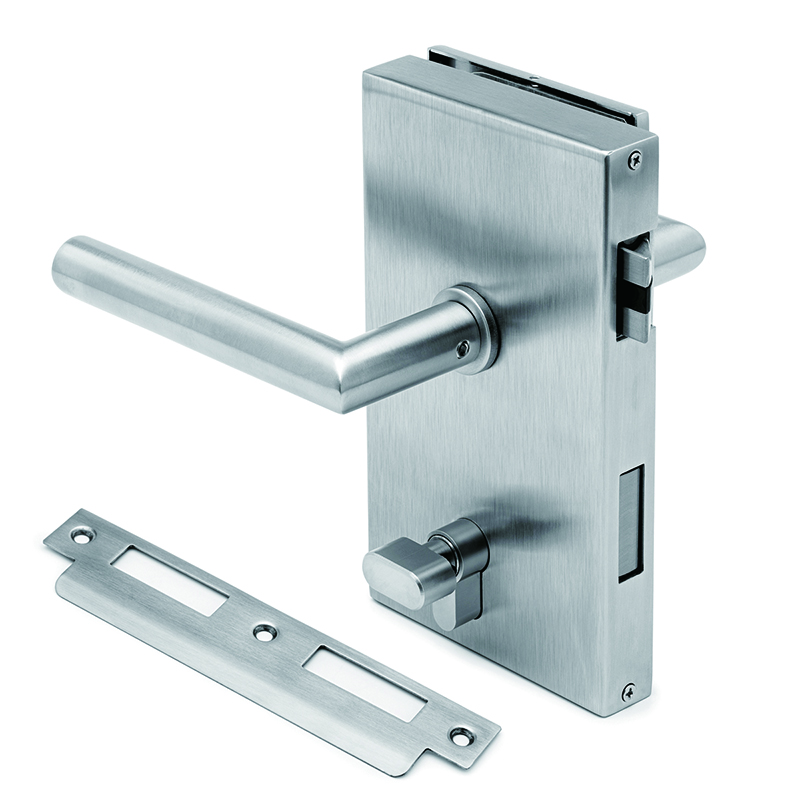 High Quality Frameless Glass Door Lock With Handles