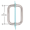 6 inch Shower Glass shower door pull handles with metal washer L100