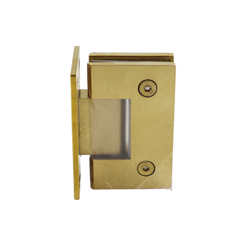 Solid Brass 90 Degree Wall Mount Full Back Plate Shower Door Hinge SH302-PBM