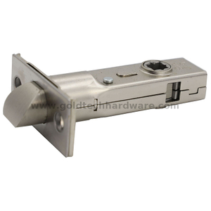 28 degree 70mm backset rotation face plate tubular privacy door latch B317 with brass bolt