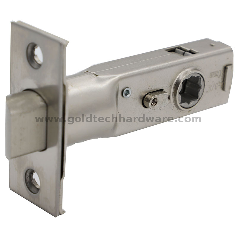 28 degree 60mm backset tubular privacy rotation face plate door latch with brass bolt