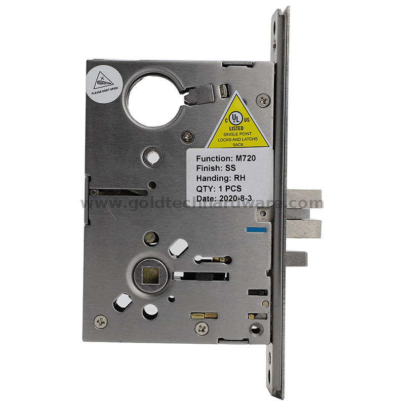 SUS304 American ANSI/BHMA A156.13 UL Listed Mortise Lock B220 Entry/office Function