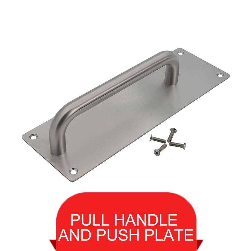 Pull handle and push plate