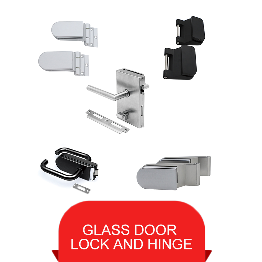 glass door lock