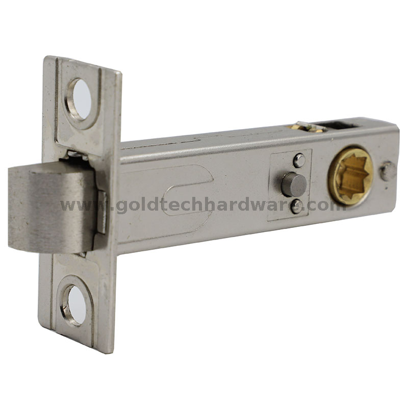 60 degree 70mm backset tubular privacy door latch B303 with brass bolt
