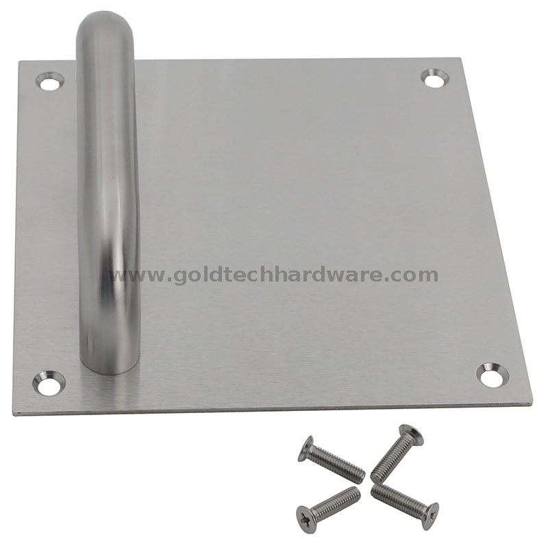 Stainless Steel Pull Handle Push Plate Square Angle E100V-E4