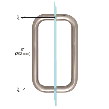 Glass Door Hardware Accessory Back To Back Tubular Shower Door Pull