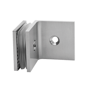  Solid Brass 90 Degree Wall Mount Offset Back Plate Shower Clamp/Glass Clamp SC502
