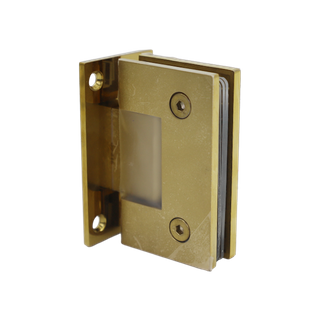 Solid Brass 90 Degree Wall Mount Full Back Plate Shower Door Hinge SH302-PBM