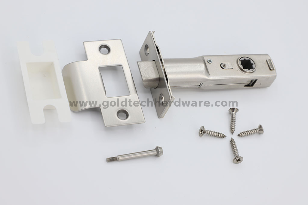 28 degree 70mm backset rotation face plate tubular privacy door latch B317 with brass bolt