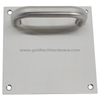 Stainless Steel Pull Handle Push Plate Square Angle E100V-E4