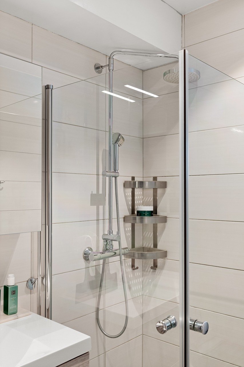 frameless shower hardware