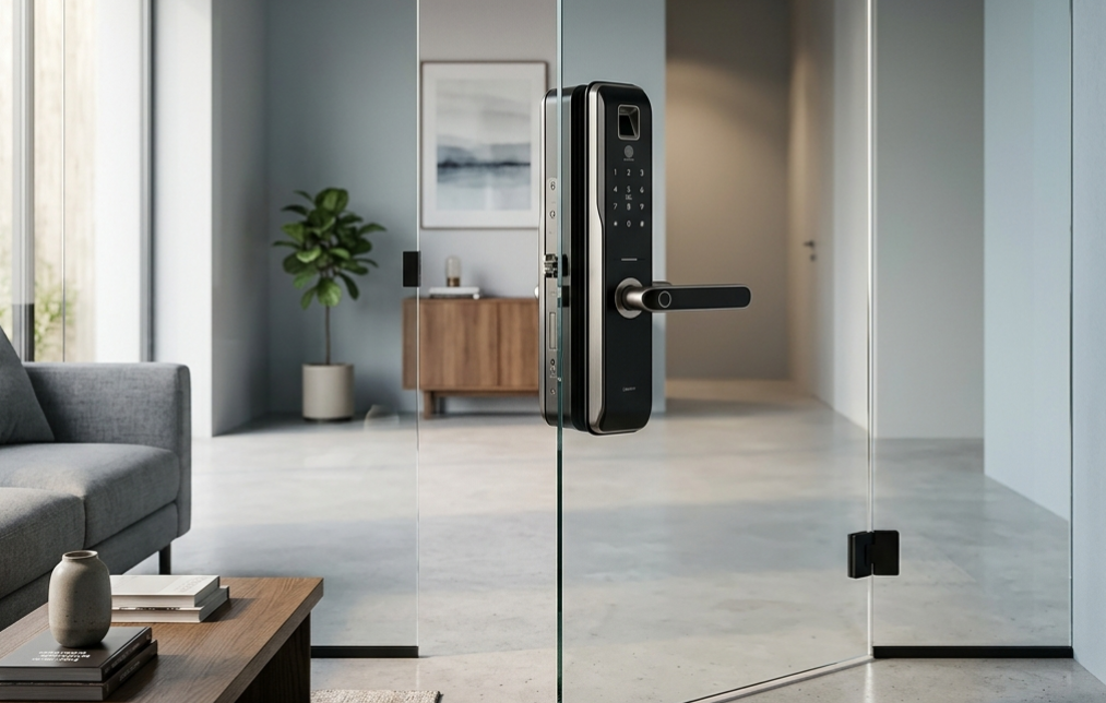 glass door locks